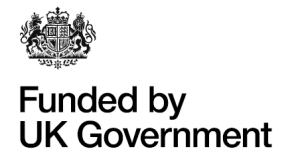 funded by UK government logo